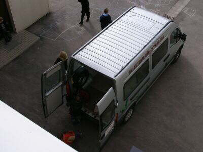 Hilfstransport und Spenden f�r Rum�nien